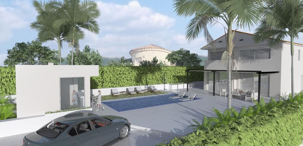 Moderna casa unifamiliar con piscina privada