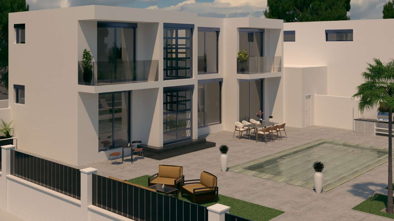 Casa moderna en construcción en L'Ametlla de Mar