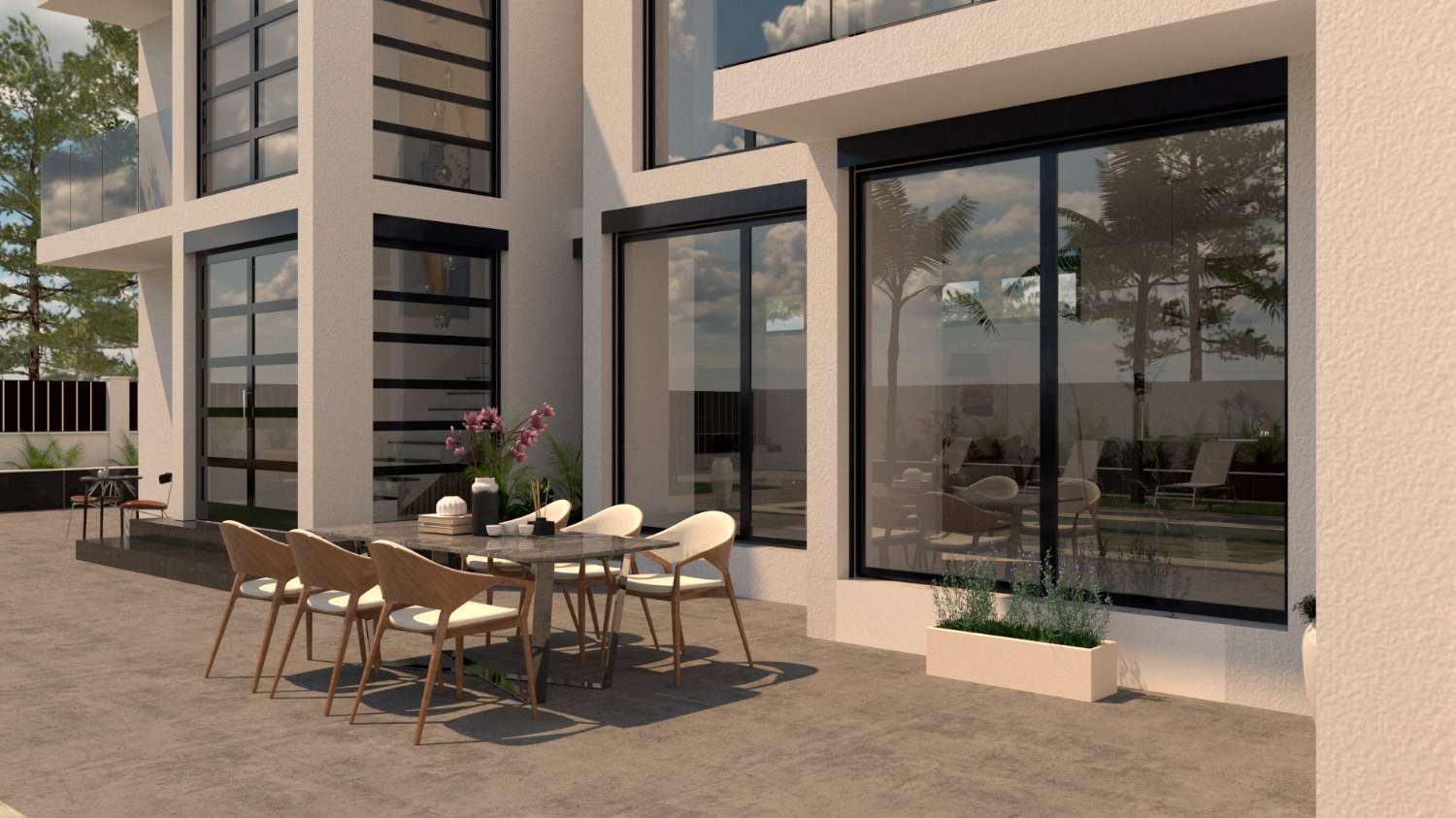 Casa moderna en construcción en L'Ametlla de Mar